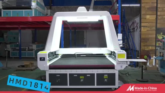 Lihua Big Vision CCD-Kamera-Laserschneider CO2-CNC-Laserschneidemaschine mit Förderband für Sublimationsrollenstoff-Textiltuch